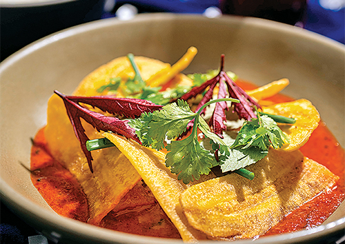 Paneer, Pineapple Curry, Pumpkin Caramel